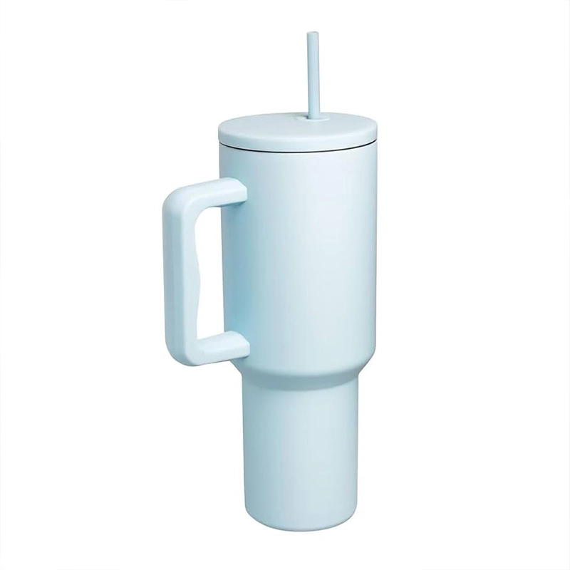 40oz stainless steel tumbler with ergonomic handle for factory direct wholesale drinkware manufacturing